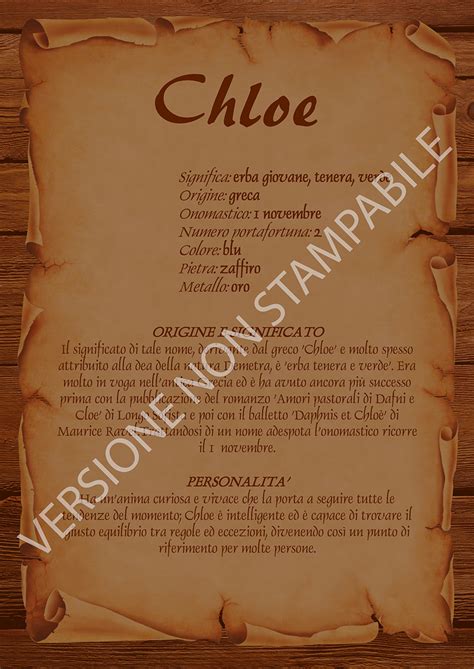 significato nome chloe